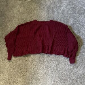 Cropped mid weight sweater